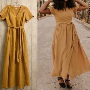 NWOT Rylee + Cru Eyelet Wrap Dress